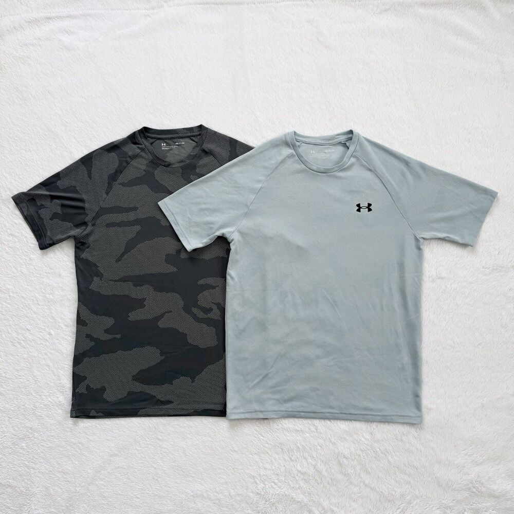 Under Armour Shirt Men’s Small Velocity Jacquard Camo UA Tech Loose Lot Of 2